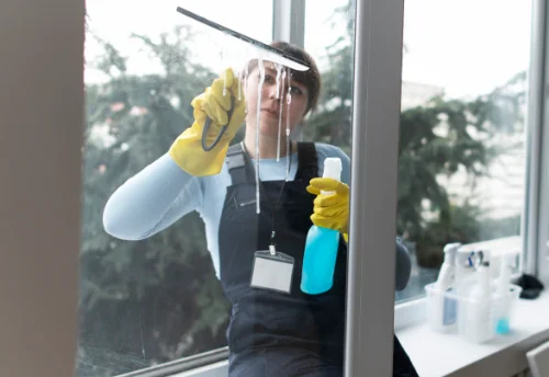 Nettoyage de vitres intérieures et extérieures à Vourles